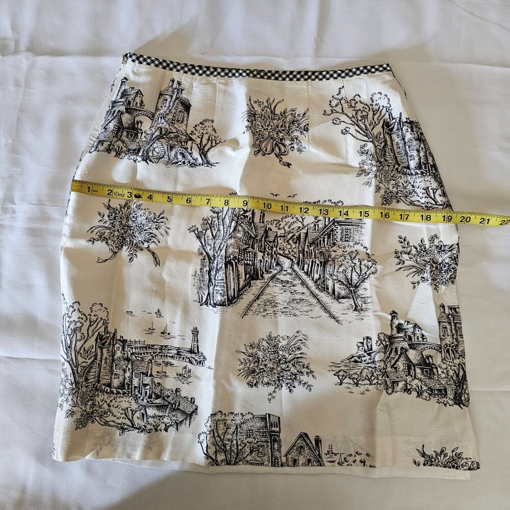 Harris Wallace New York Women's 100% Silk Mini Skirt Size 8 - Picture 10 of 11